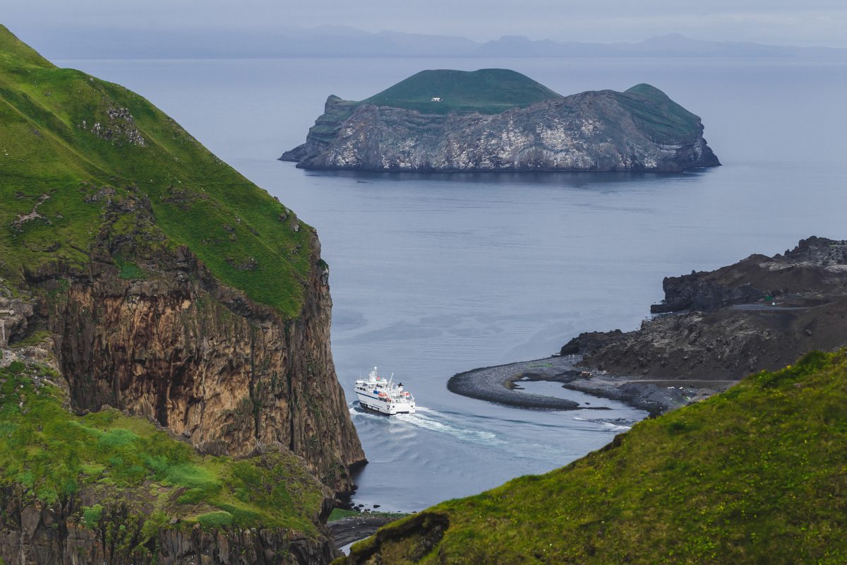 Westman Islands Iceland ferry departing 
